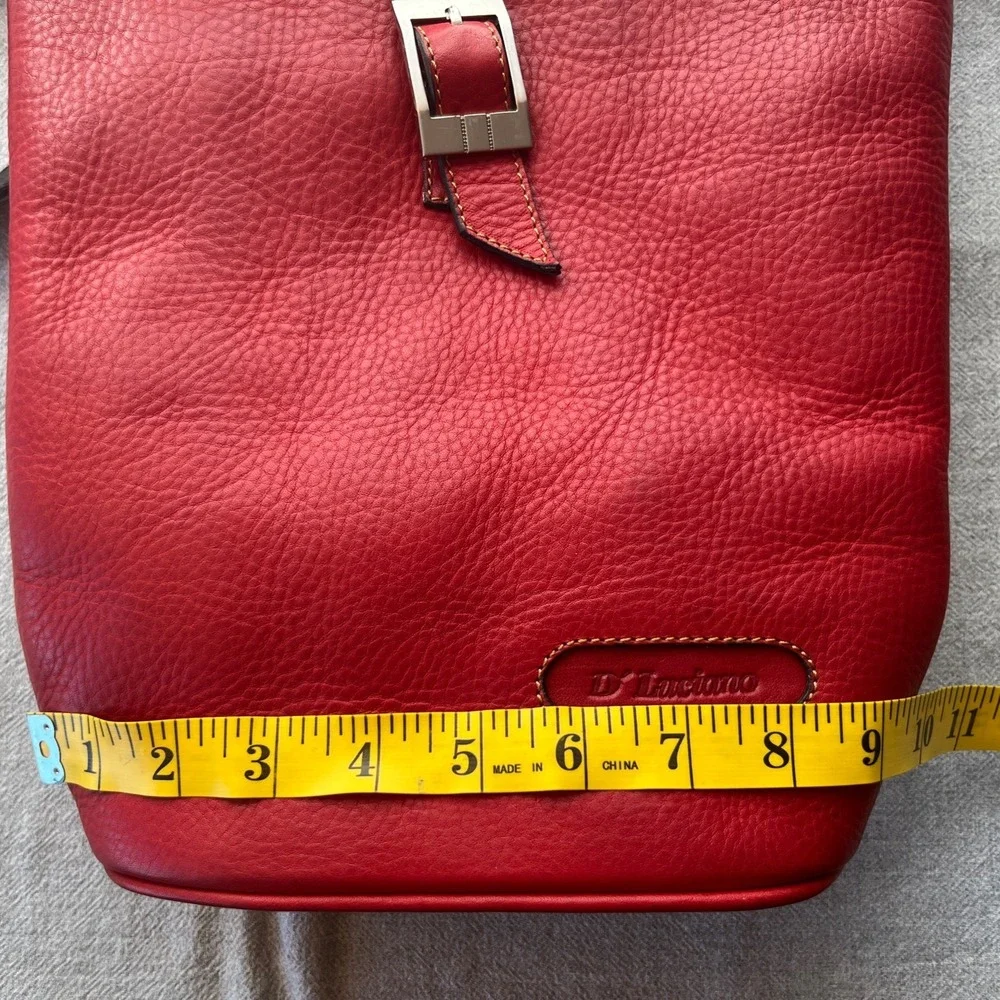 D'Luciano Moda‎ Mexico Red Leather Shoulder Bag